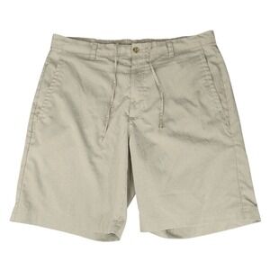 Nicklaus Golf Short sz 36 Men 8" Beige Stretch Performance Flat Front Pickleball